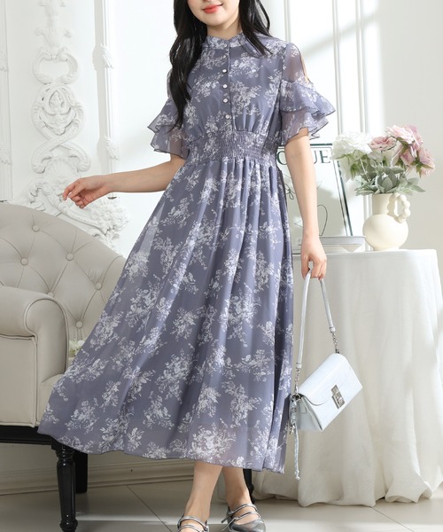 Lace Ladies（レースレディース） ワンピース 花柄 袖コンシャス
