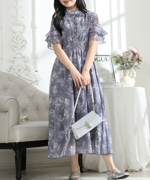 Lace Ladies（レースレディース） ワンピース 花柄 袖コンシャス