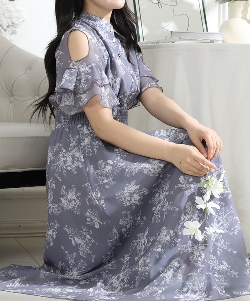 Lace Ladies（レースレディース） ワンピース 花柄 袖コンシャス