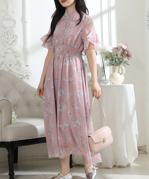 Lace Ladies（レースレディース） ワンピース 花柄 袖コンシャス