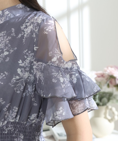 Lace Ladies（レースレディース） ワンピース 花柄 袖コンシャス