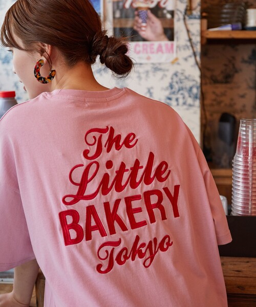 tシャツ 限定展開　The Little BAKERY Tokyo/ リトルベーカリー　別注 ロゴ 刺繍 半袖 Tシャツ レディース | FREAK'S STORE