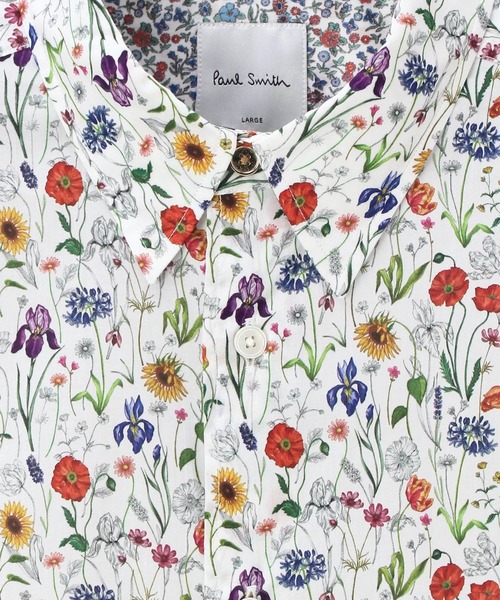 ポールスミス×リバティ　花柄シャツワンピース Liberty Floral