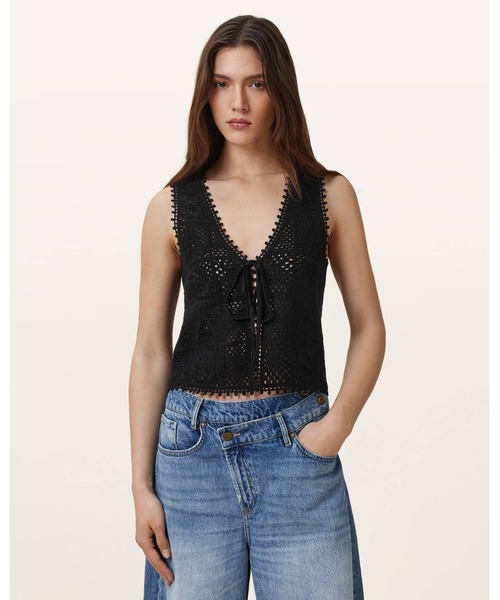 ベスト ジレ FLORENCE CROCHET WAISTCOAT | FLORENCE クロシェ ウエストコート レディース