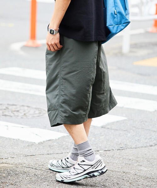 【THISISNEVERTHAT】ビッグロゴナイロンショーツグレー セール】Big Logo Nylon Shorts（その他パンツ