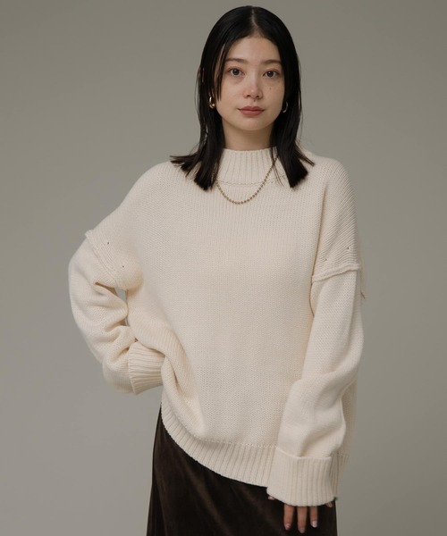 「URBAN RESEARCH Sonny Label」 長袖ニット FREE オフホワイト レディース_画像2