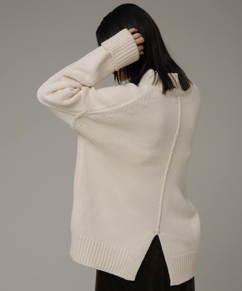 「URBAN RESEARCH Sonny Label」 長袖ニット FREE オフホワイト レディース_画像4