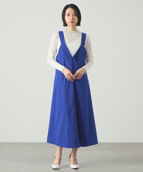 【極美品】慈雨 ジャンスカ ワンピース CAST:（キャスト コロン） ワンピース 雨の日ジャンスカワンピース