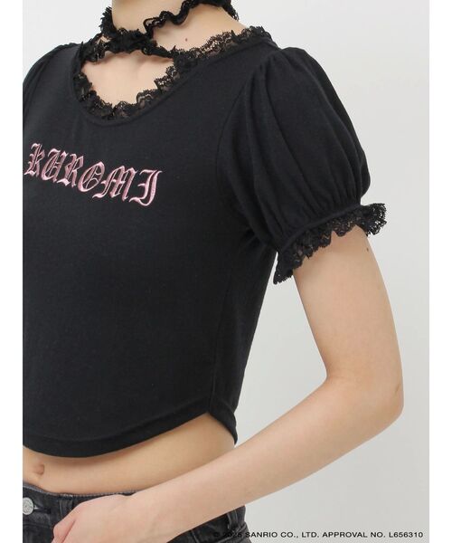 jouetie tシャツ 「メロクロコラボ」KUROMIフリルチョーカー