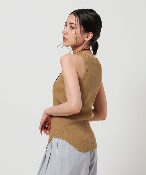 BEAUTY＆YOUTH UNITED ARROWS タンクトップ ノースリーブ リブ