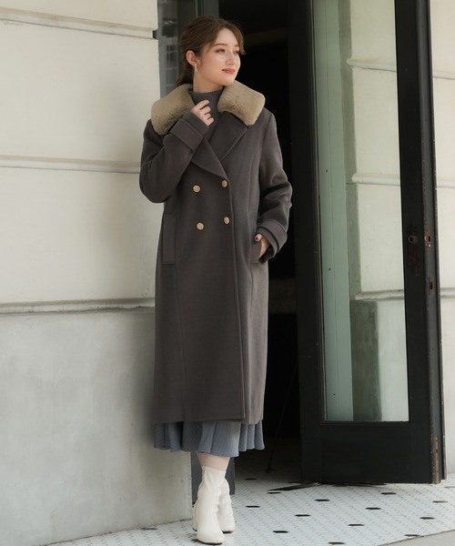 「ASTORIA ODIER」 チェスターコート SMALL ホワイト レディース_画像2