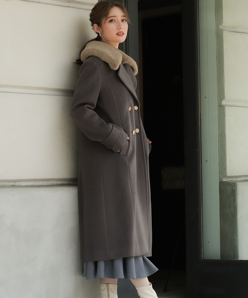 「ASTORIA ODIER」 チェスターコート SMALL ホワイト レディース_画像3