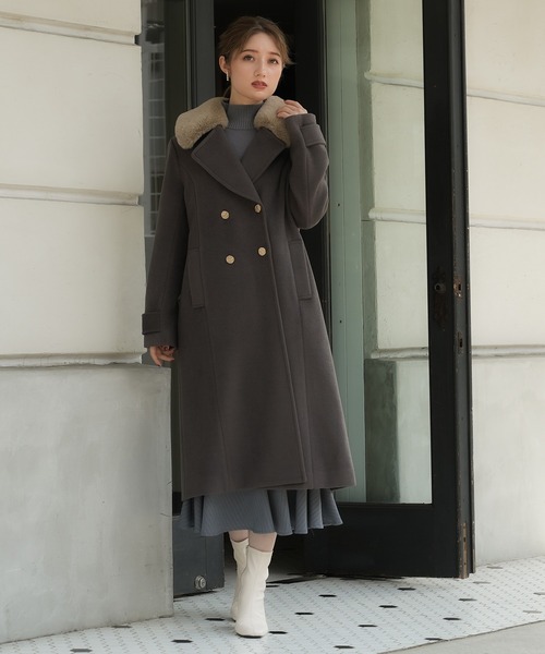 「ASTORIA ODIER」 チェスターコート SMALL ホワイト レディース_画像4
