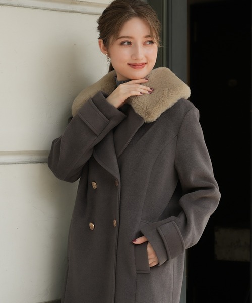 「ASTORIA ODIER」 チェスターコート SMALL ホワイト レディース_画像5