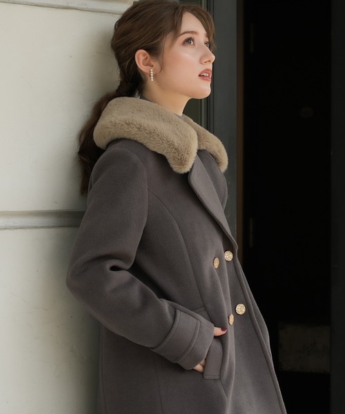 「ASTORIA ODIER」 チェスターコート SMALL ホワイト レディース_画像6