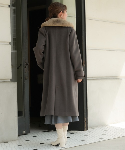 「ASTORIA ODIER」 チェスターコート SMALL ホワイト レディース_画像7