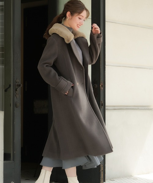 「ASTORIA ODIER」 チェスターコート SMALL ホワイト レディース_画像9