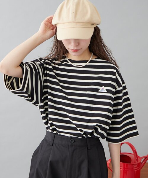 tシャツ 「GEVACO」ボートネック半袖ボーダーTEE レディース メンズ GEVACO tシャツ 「GEVACO」ボートネック半袖ボーダーTEE