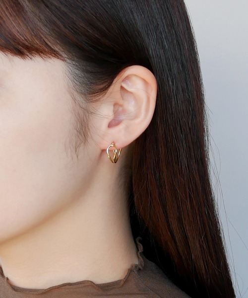 va vendome aoyama ピアス ゴールドカラー フープピアス レディース