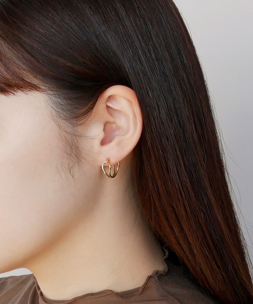 va vendome aoyama ピアス ゴールドカラー フープピアス レディース