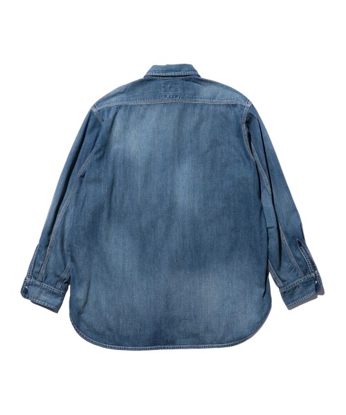 BEAMS+（ビームスプラス） シャツ 8オンス デニム ワークシャツ メンズ