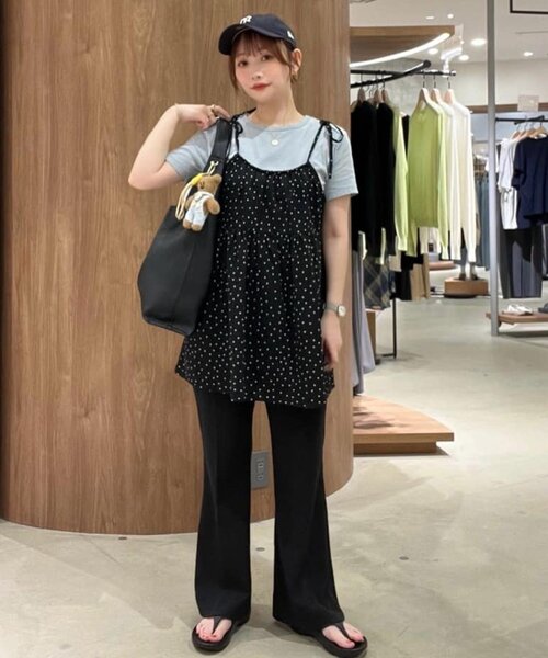Miss Dior 総柄半袖チュニック ボウタイ 襟付き 黒*ZC1050 Miss Dior 総柄半袖チュニック ボウタイ 襟付き 黒*ZC1050
