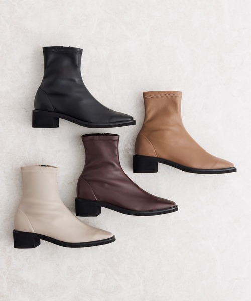 HIMIKO ブーツ 「HIMIKO」「撥水」軽量ソールシープストレッチブーツ