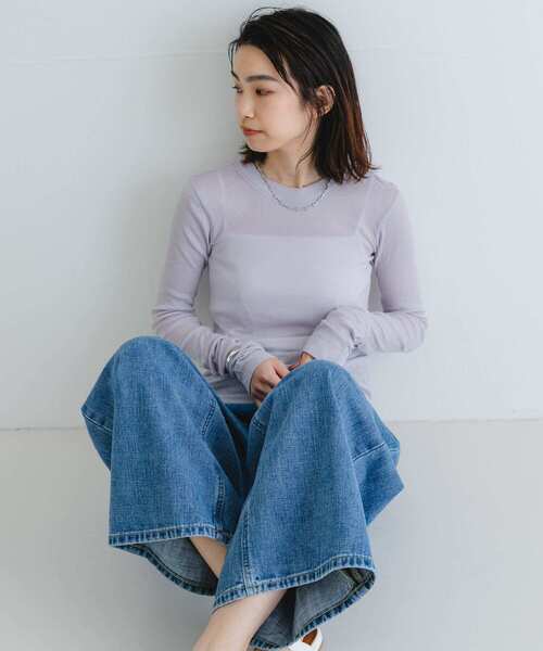 「URBAN RESEARCH」 長袖カットソー SMALL オフホワイト レディース