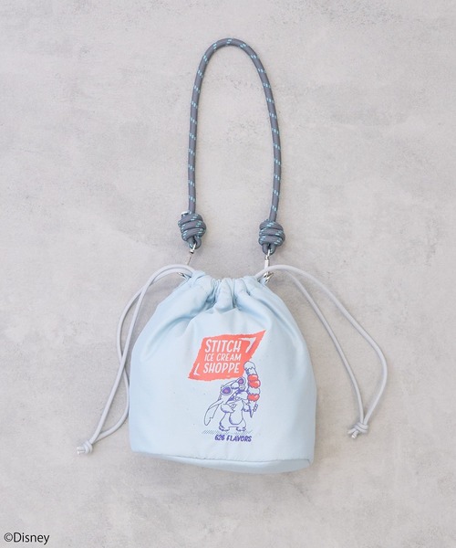 【Lilo&Stitch】ロープコードパファーバッグ Disney トートバッグ スティッチ／ロープコードパファーバッグ
