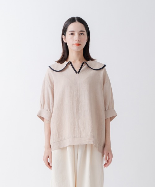 「Kelen」 半袖ブラウス M ナチュラル レディース