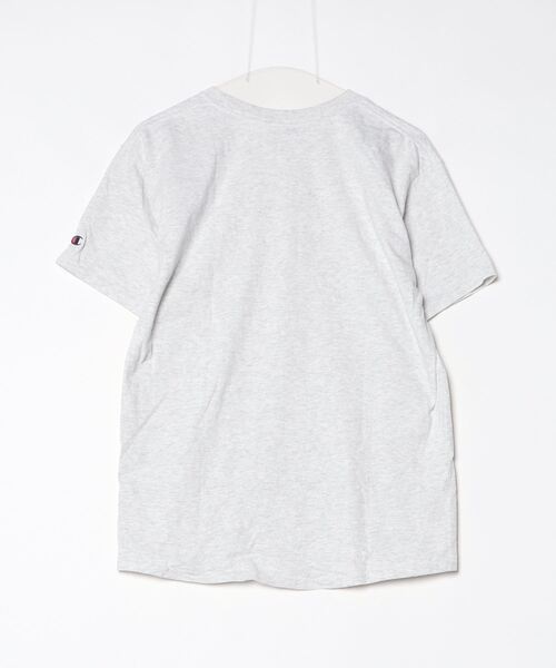 「Champion」 刺繍半袖Tシャツ M グレー レディース