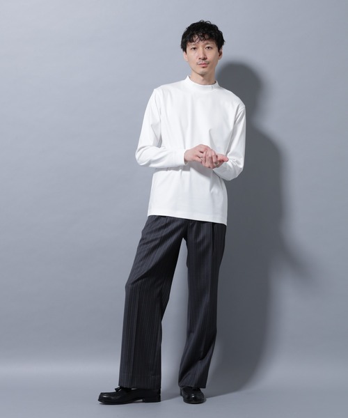 NANO universe（ナノ・ユニバース） tシャツ アンチスメルモックネック