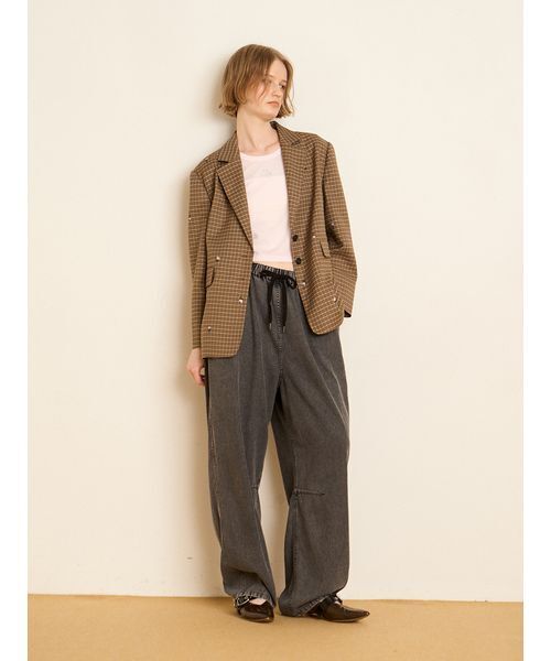 FURFUR（ファーファー） ジャケット テーラードジャケット ローズ刺繍