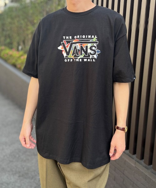 「VANS」 半袖Tシャツ M ブラック メンズ