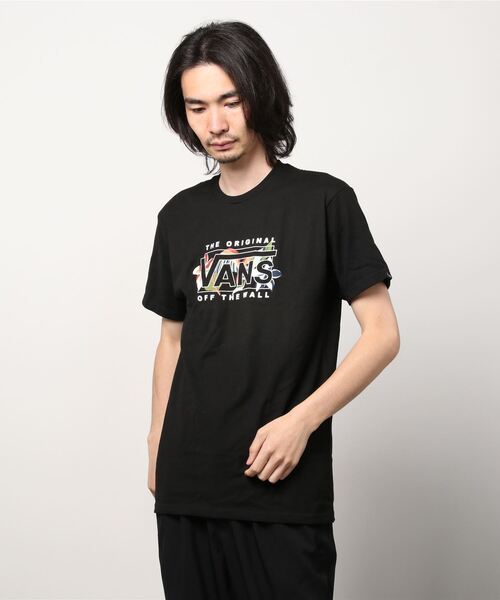 「VANS」 半袖Tシャツ M ブラック メンズ