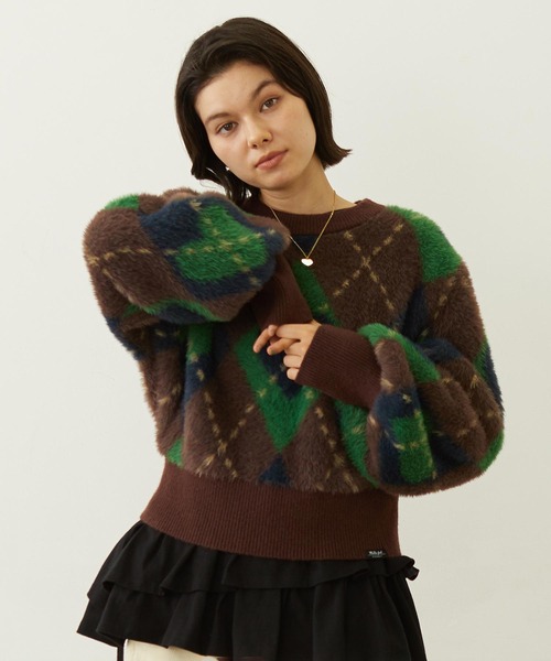 MILK FED.☆ニット MILKFED.（ミルクフェド） セーター ニット MILKFED LOGO KNIT TOP