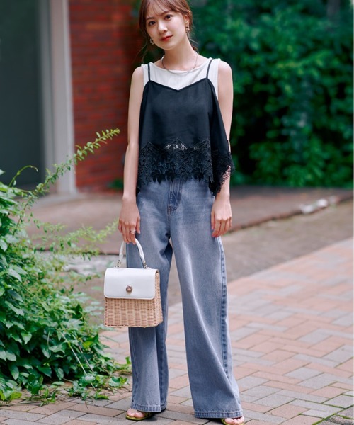 ジーンズ デニム デニムパンツ COHINA DENIM フレアワイド 「低