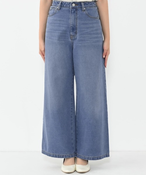ジーンズ デニム デニムパンツ COHINA DENIM フレアワイド 「低