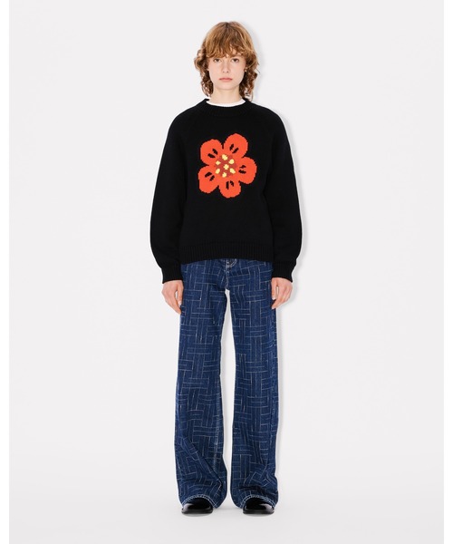 'Boke Flower' コットンウール　ジャンパー レディースの画像