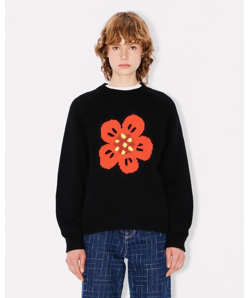'Boke Flower' コットンウール　ジャンパー レディースの画像
