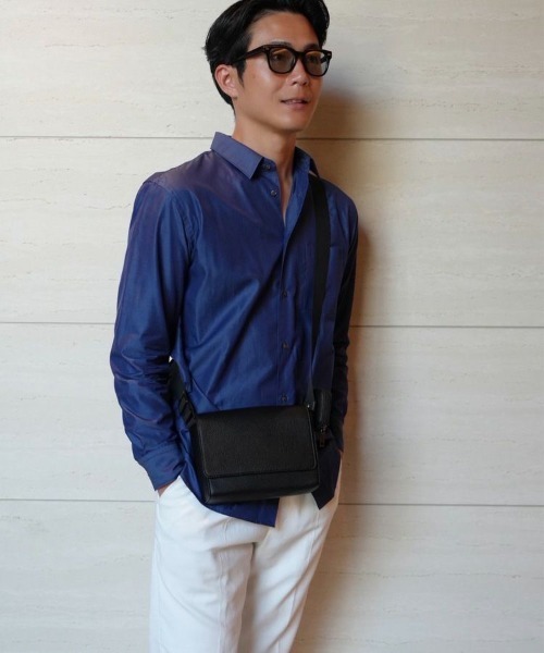 STYLISE ショルダーバッグ 「SYNQUE」Box shoulder bag / ブラック「C 
