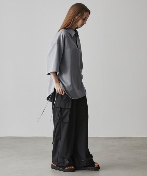 CLEL（クレイル） 半袖シャツ X-SMALL グレー メンズ : ZOZOTOWN Yahoo
