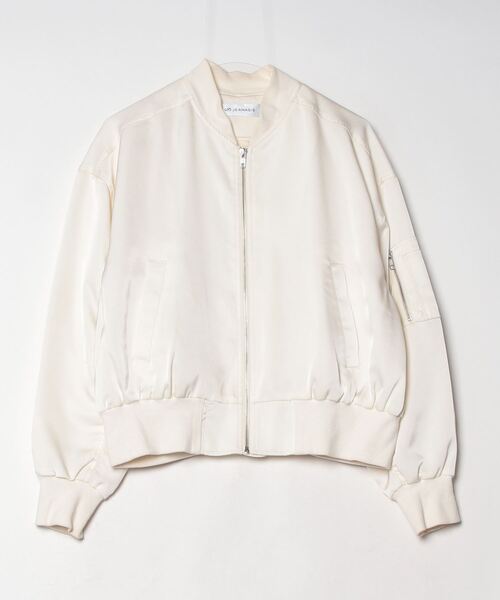 JEANASIS（ジーナシス） ジップアップブルゾン FREE ホワイト