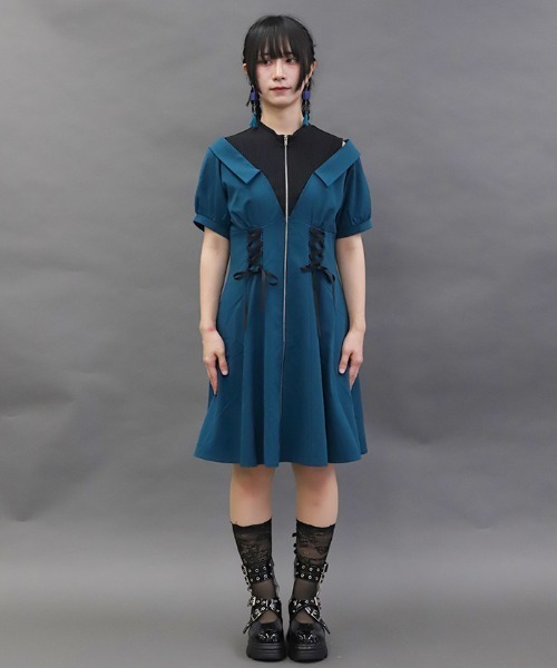 axes femme POETIQUE ワンピース レイヤードデザインワンピース