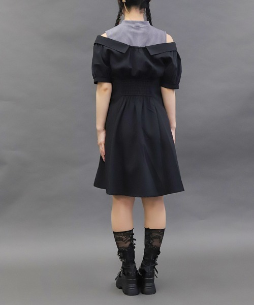 axes femme POETIQUE ワンピース レイヤードデザインワンピース