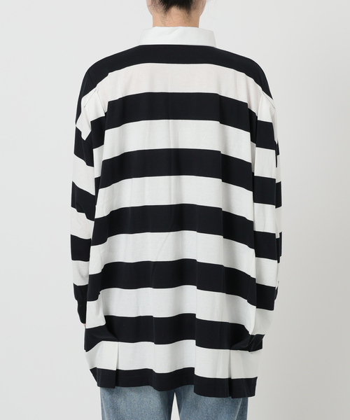完売アイテムJOURNAL STANDARDエリツキ 2ラインラガーTシャツ FRAMeWORK｜onit/オニット 別注OVERSIZE ボーダーラガーシャツ