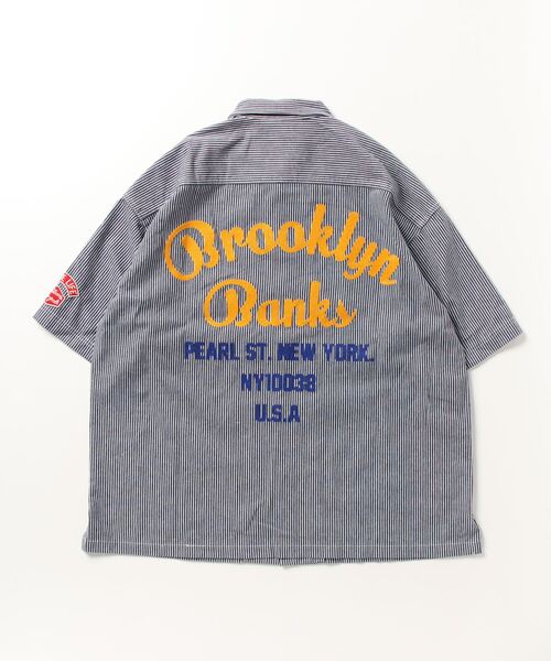 「ムラサキスポーツ」 半袖シャツ L ネイビー メンズ_画像2