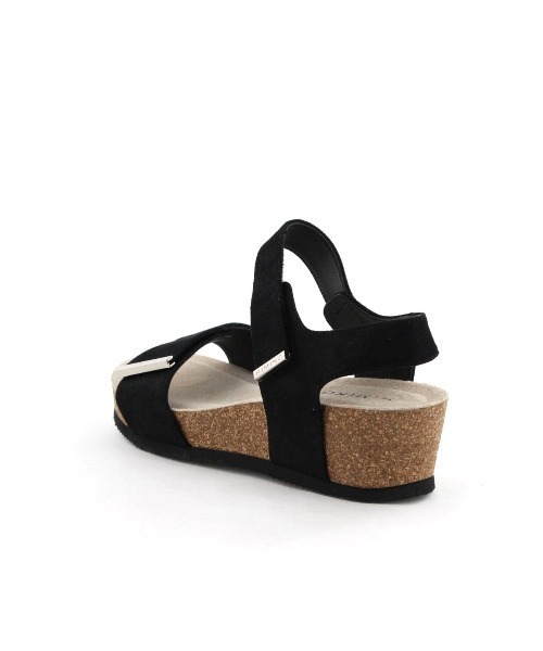 「HIMIKO」 フラットサンダル 22.0cm シルバー レディース_画像6