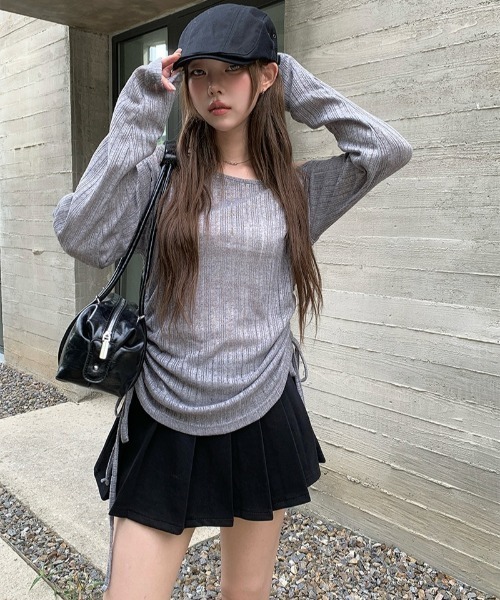 DENHAM デンハム サマー シアーニットオフショルダー 透かし編みニット