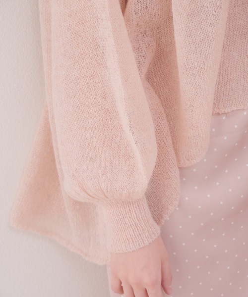 「muguet」 長袖ニット FREE ピンク レディース_画像6